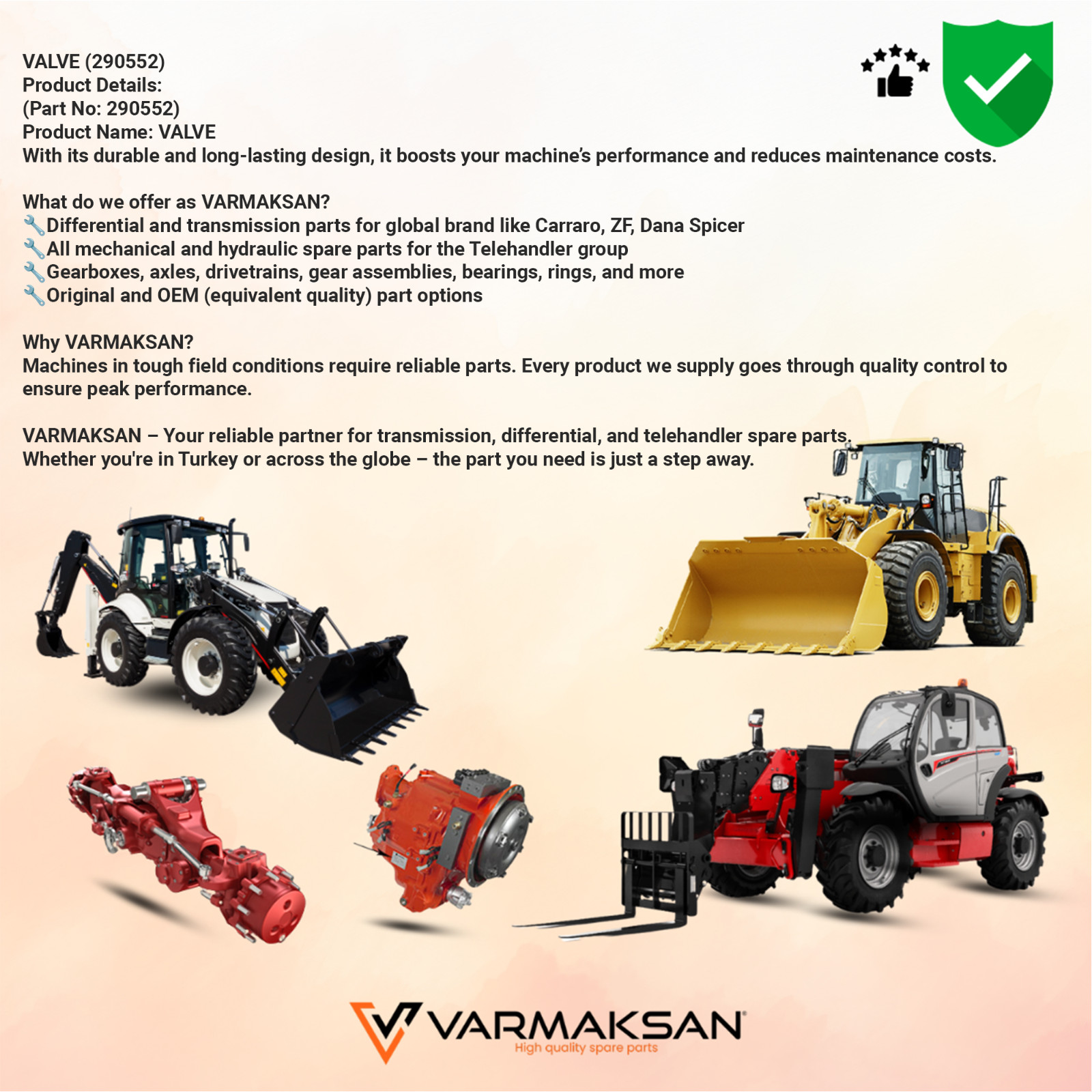 MANITOU 290552 VALVE