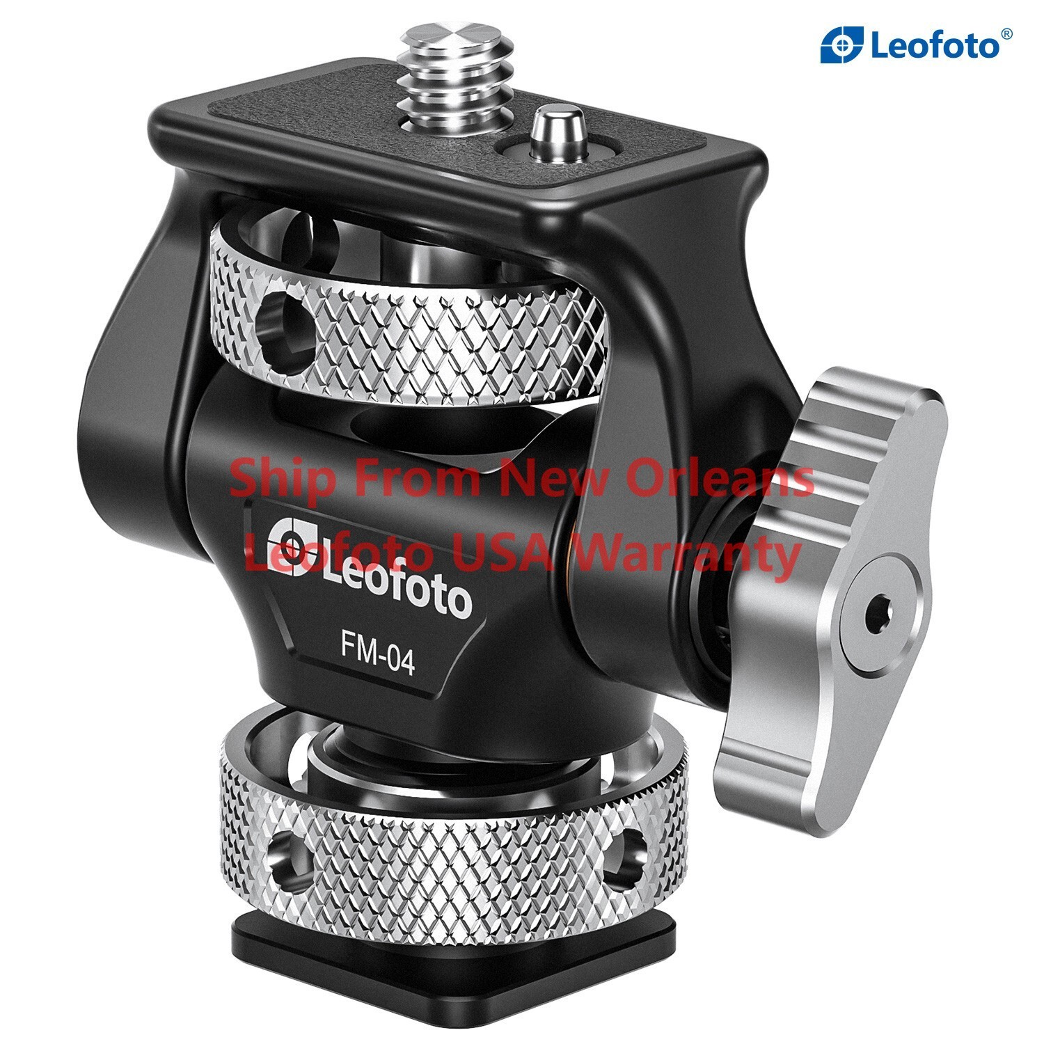 Leofoto FM-04 Swivel and Tilt Monitor Mount | Coldshoe Compatible