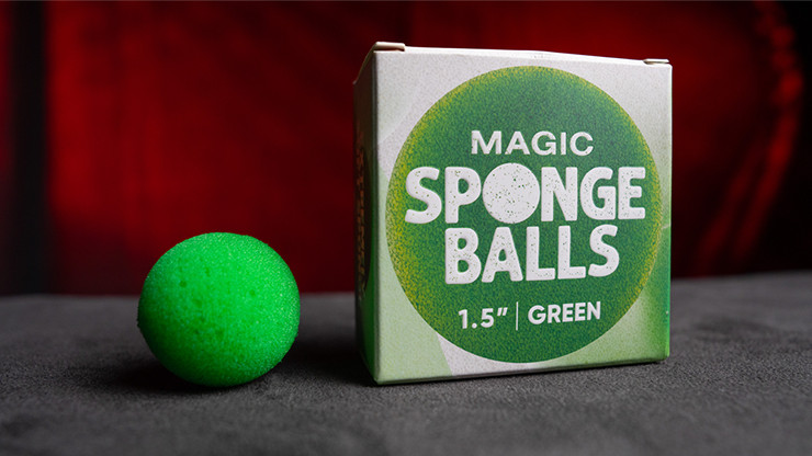 Magic Sponge Balls (1.5" / GREEN) by Murphy's Magic (Pack of 4)