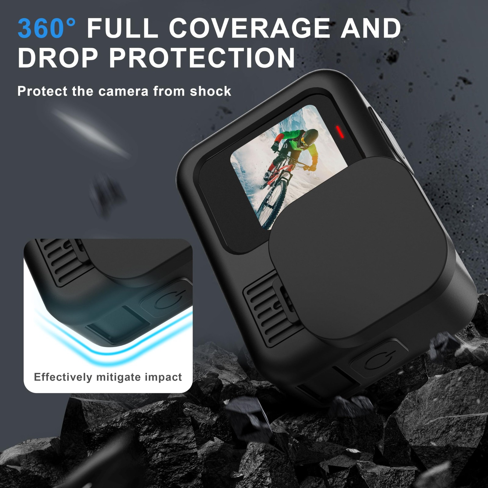 OKFUN Silicone Sleeve Case for Go Pro Hero 13 Black,6PCS Screen&Protector...