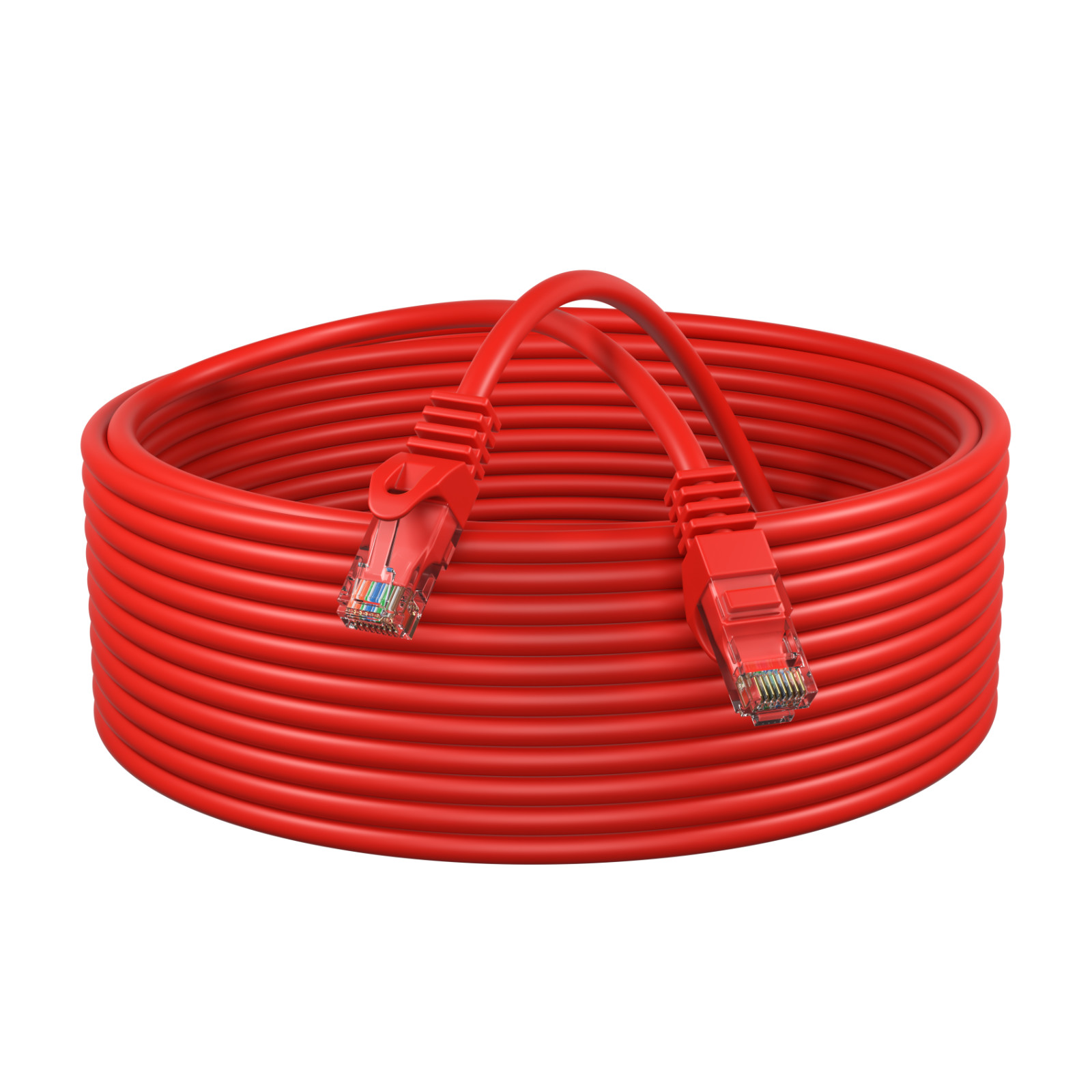 3-Pack - CAT6 Ethernet Cable LAN Network RJ45 Patch Cord 3FT-200FT, Red Lot
