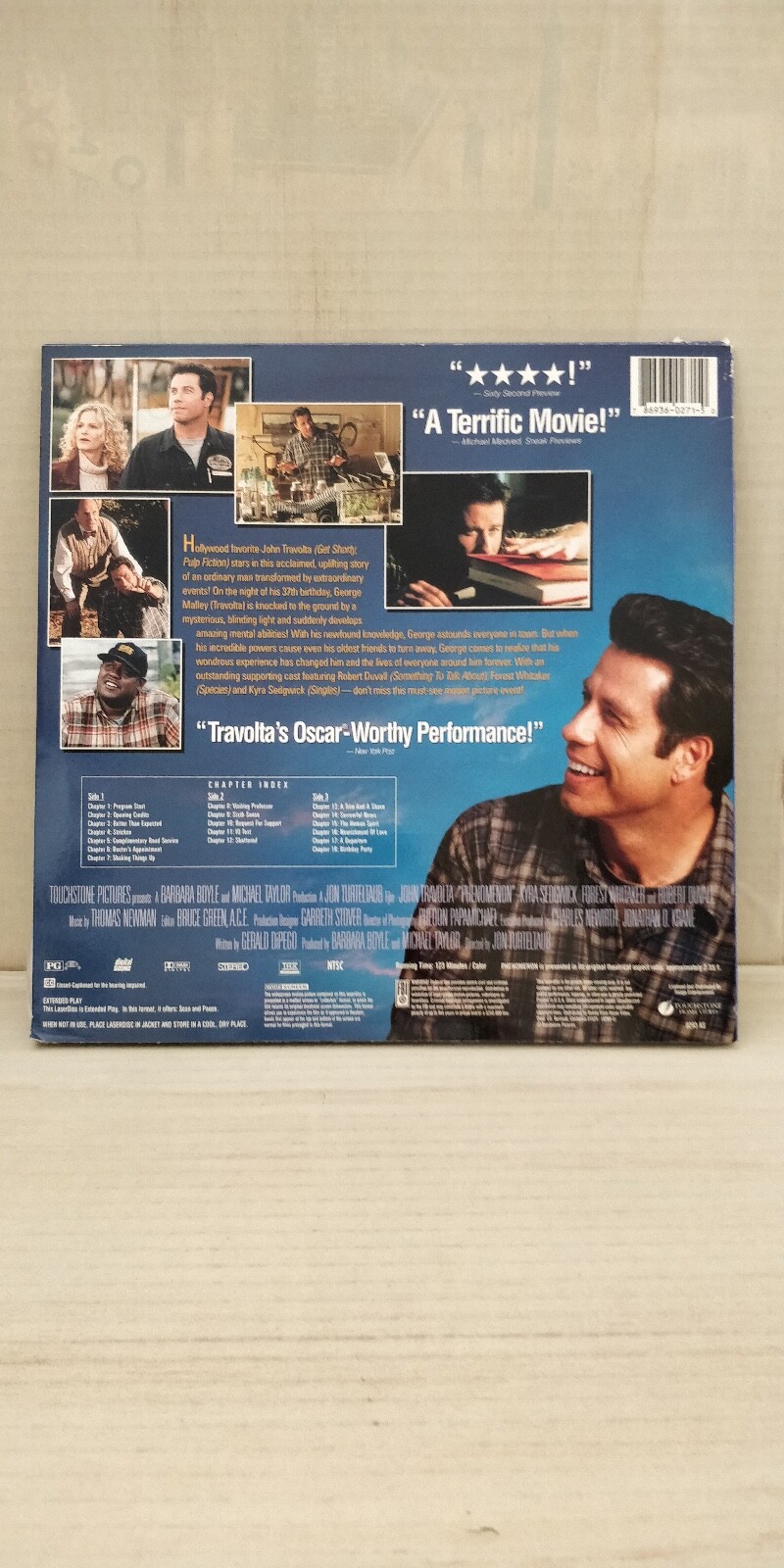 PHENOMENON 2-Laserdisc LD WIDESCREEN FORMAT JOHN TRAVOLTA STARS