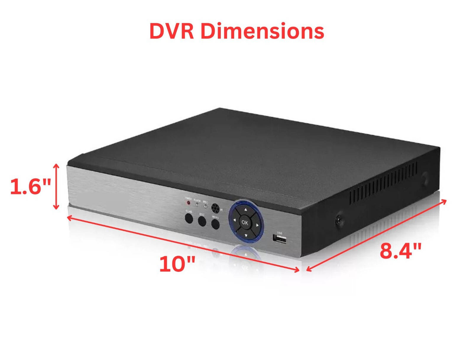 8 Channel H.265 DVR with 4TB HDD CCTV Surveillance Security Camera Recorder
