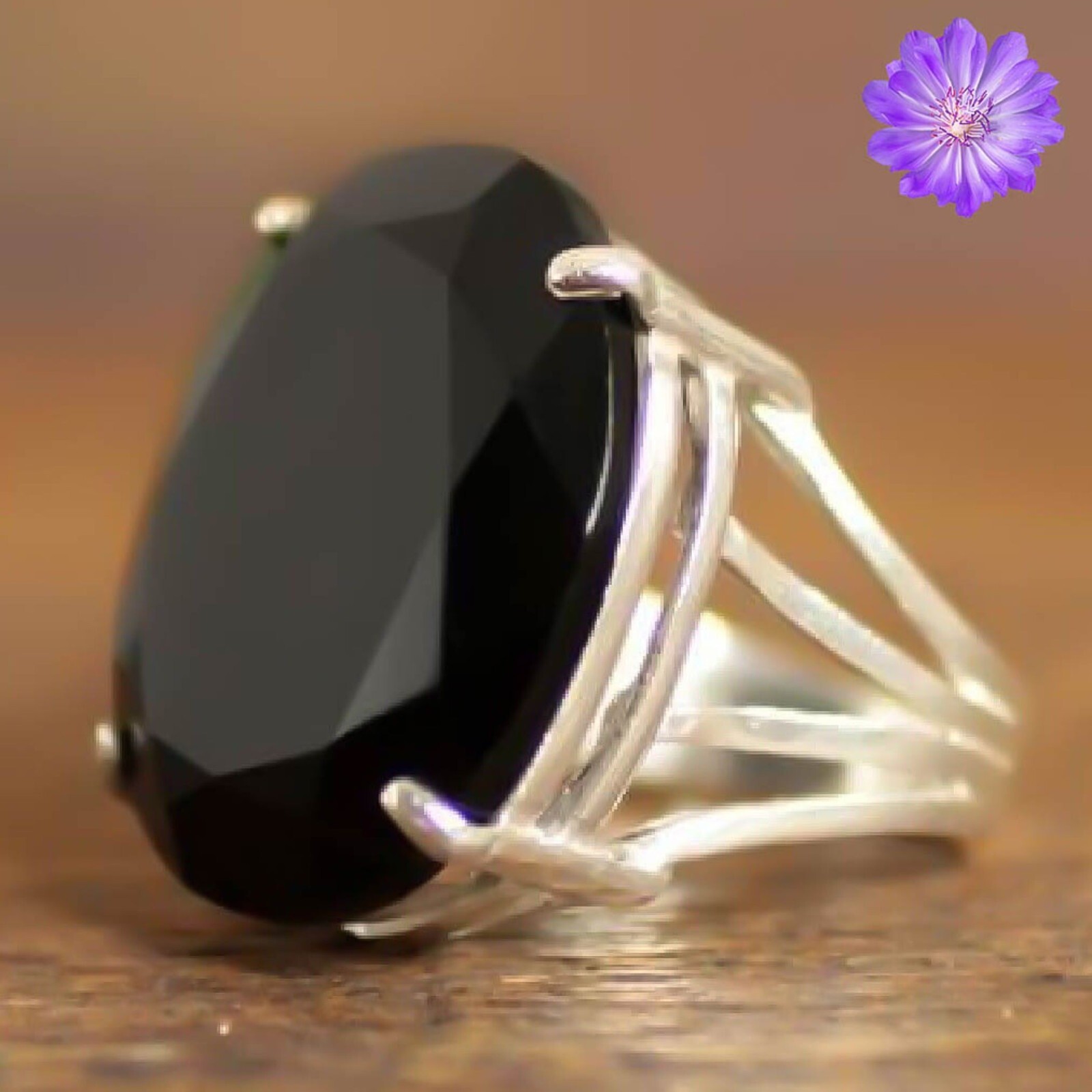 Black Onyx Gemstone 925 Sterling Silver Ring Handmade Jewelry Ring For Gift