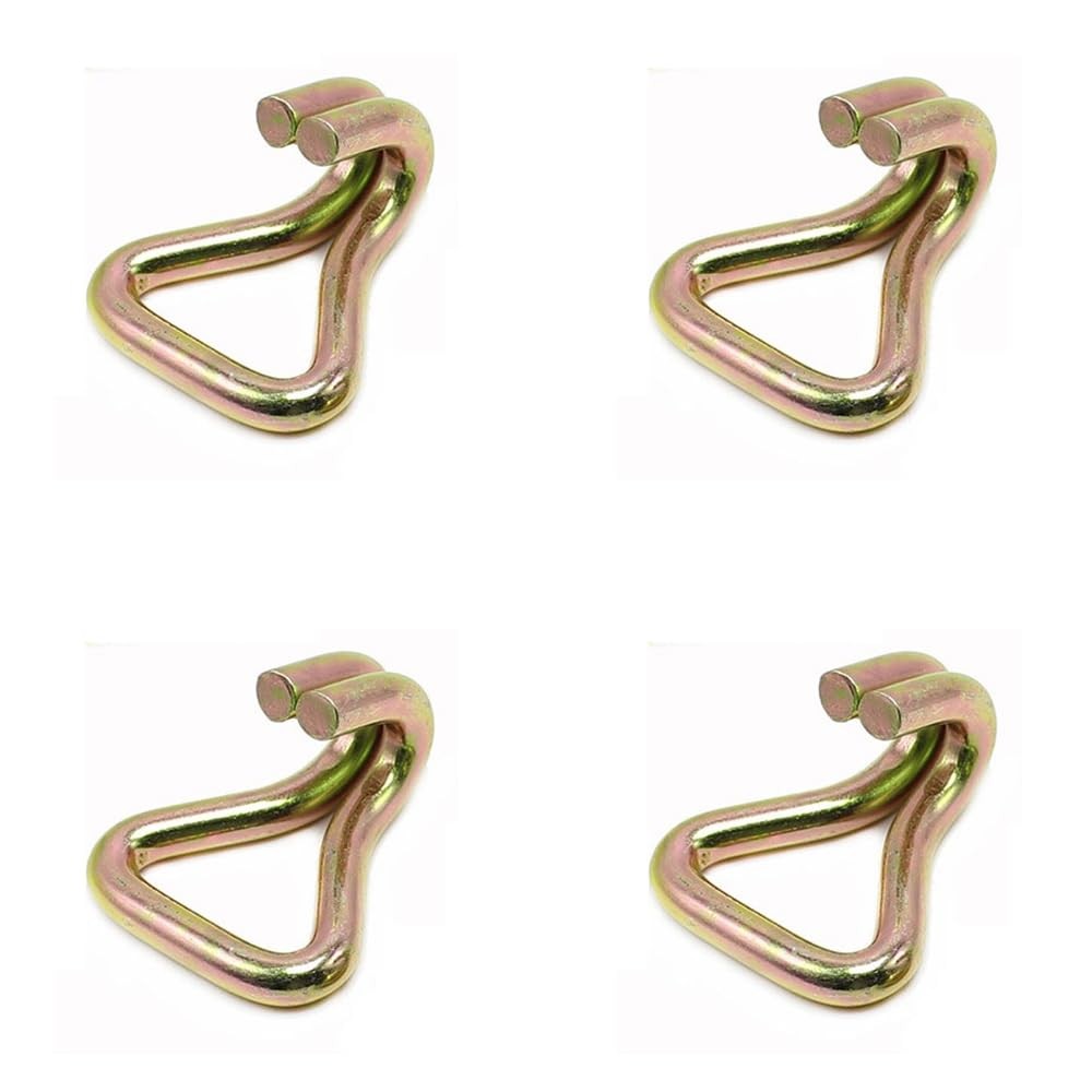 4PCS Ratchet Tie Down Straps Heavy Duty Hooks 2204lb Load Truck Trailer