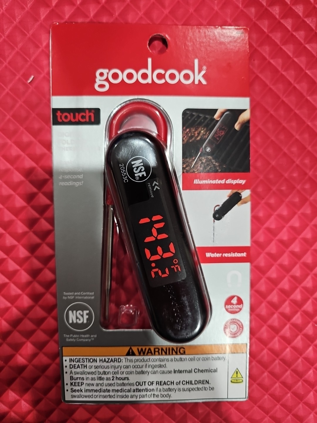 Goodcook Touch Digital Folding Thermomter