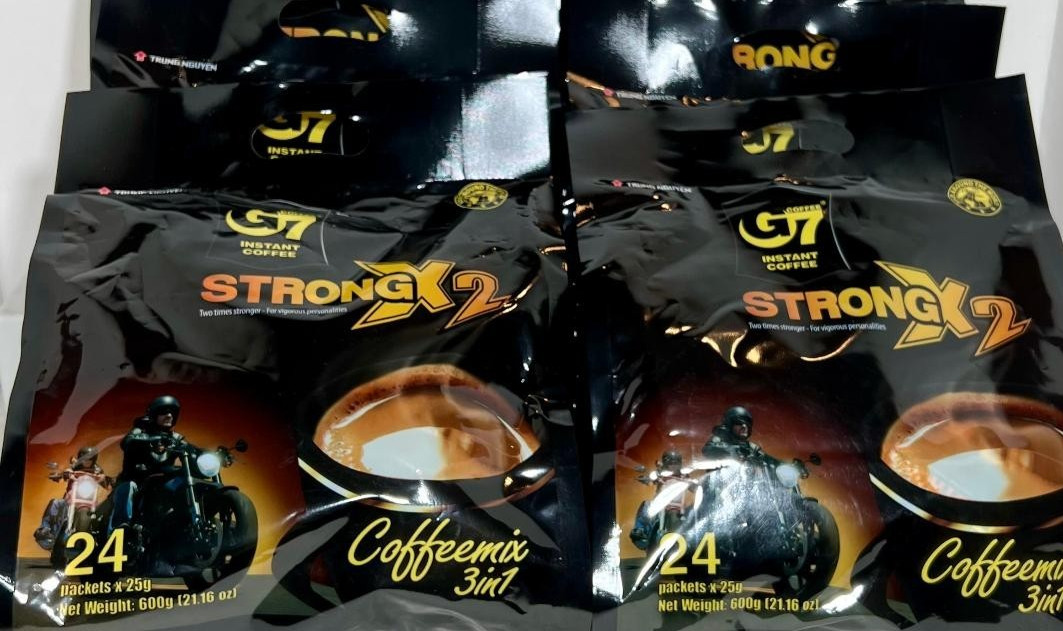 Trung Nguyen G7 3-In-1 Strong x 2 Instant Coffee 24 Sticks x 25g (Pack of 4)2027