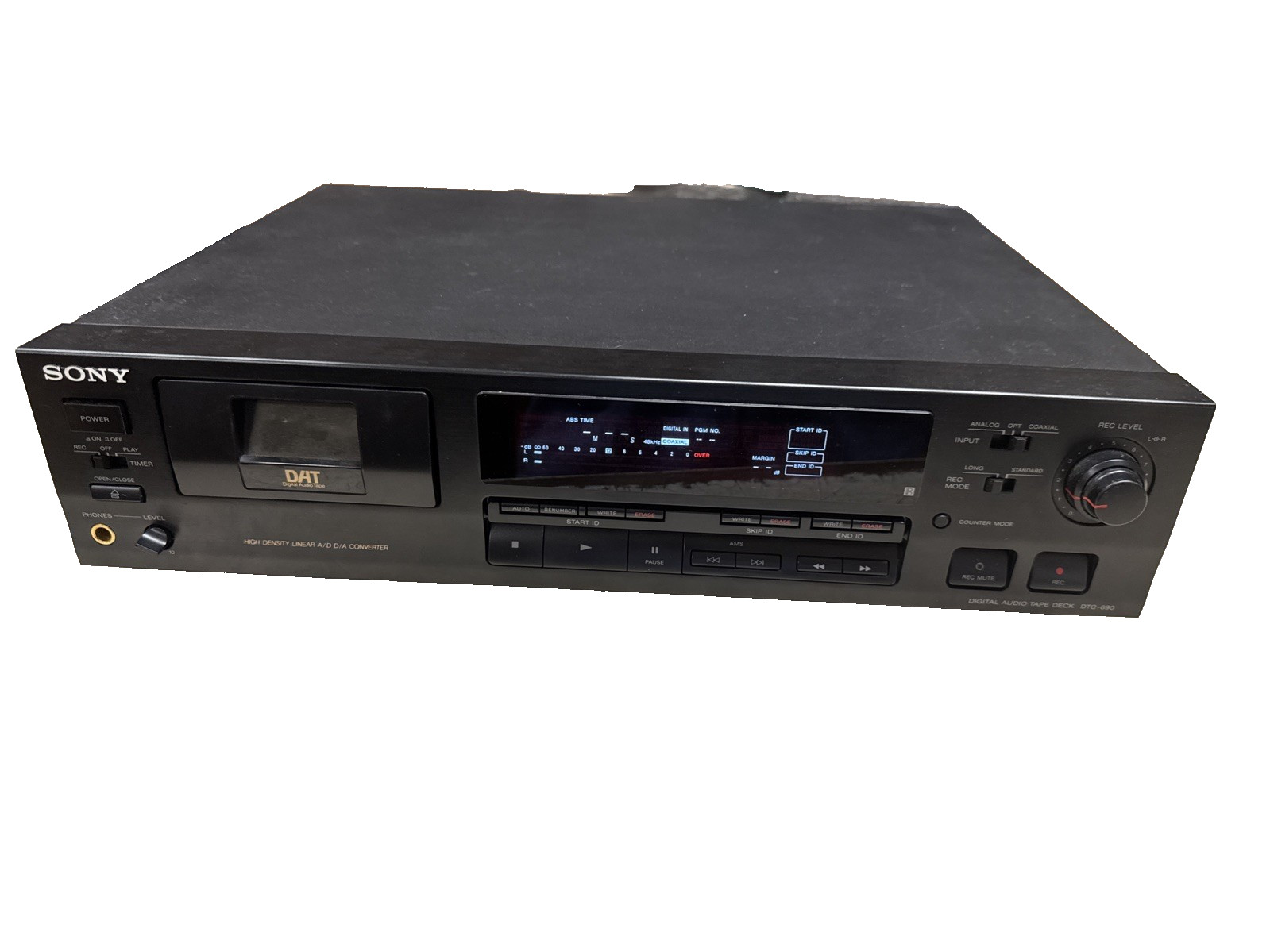 Sony DTC-690 Digital Audio Tape (DAT) Recorder AS IS