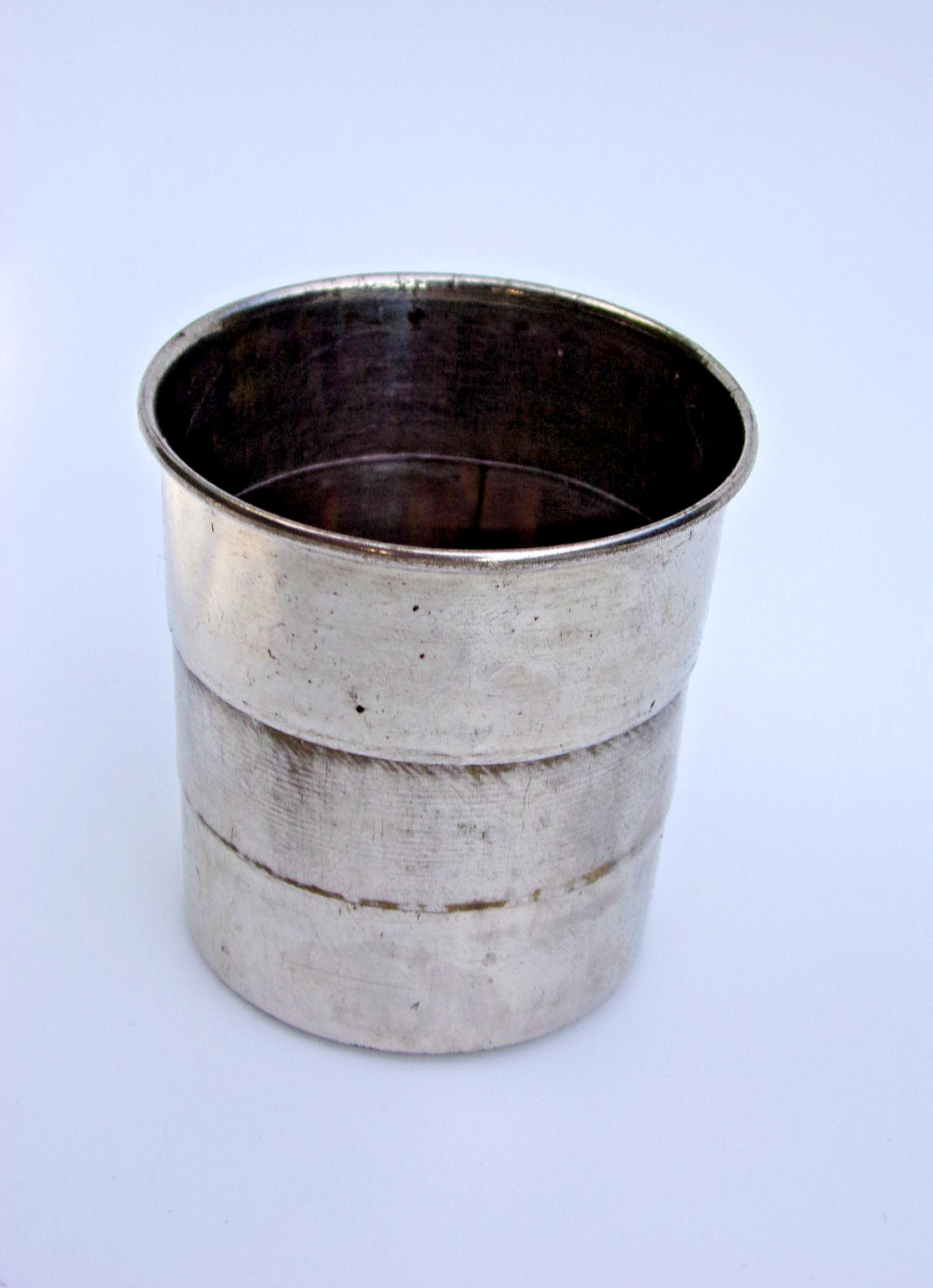 Vintage Metal Collapsible Drinking Cup, Camping Cup