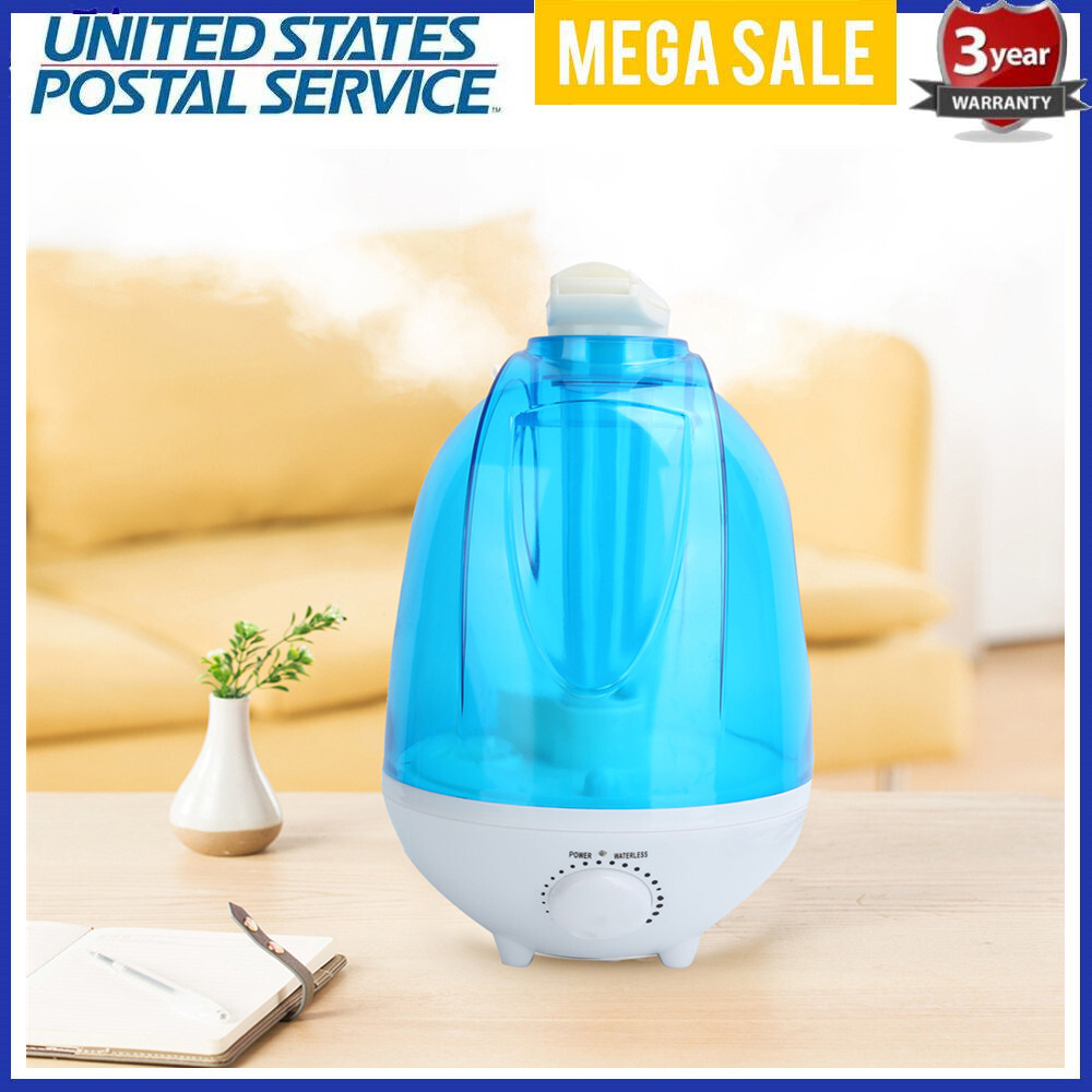 4L Ultrasonic Humidifier Diffuser LED Light Home Mist Maker Air Purifier