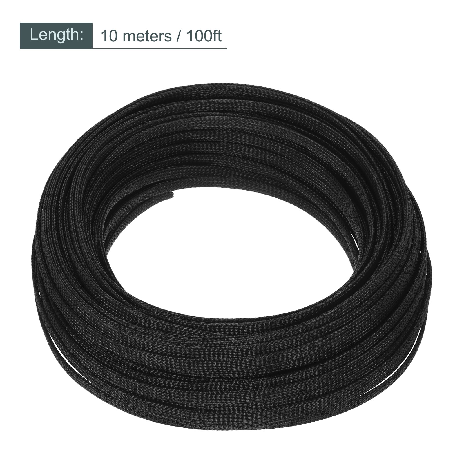 Expandable Sleeving 1/4-inch 100ft Cable Sleeve Black
