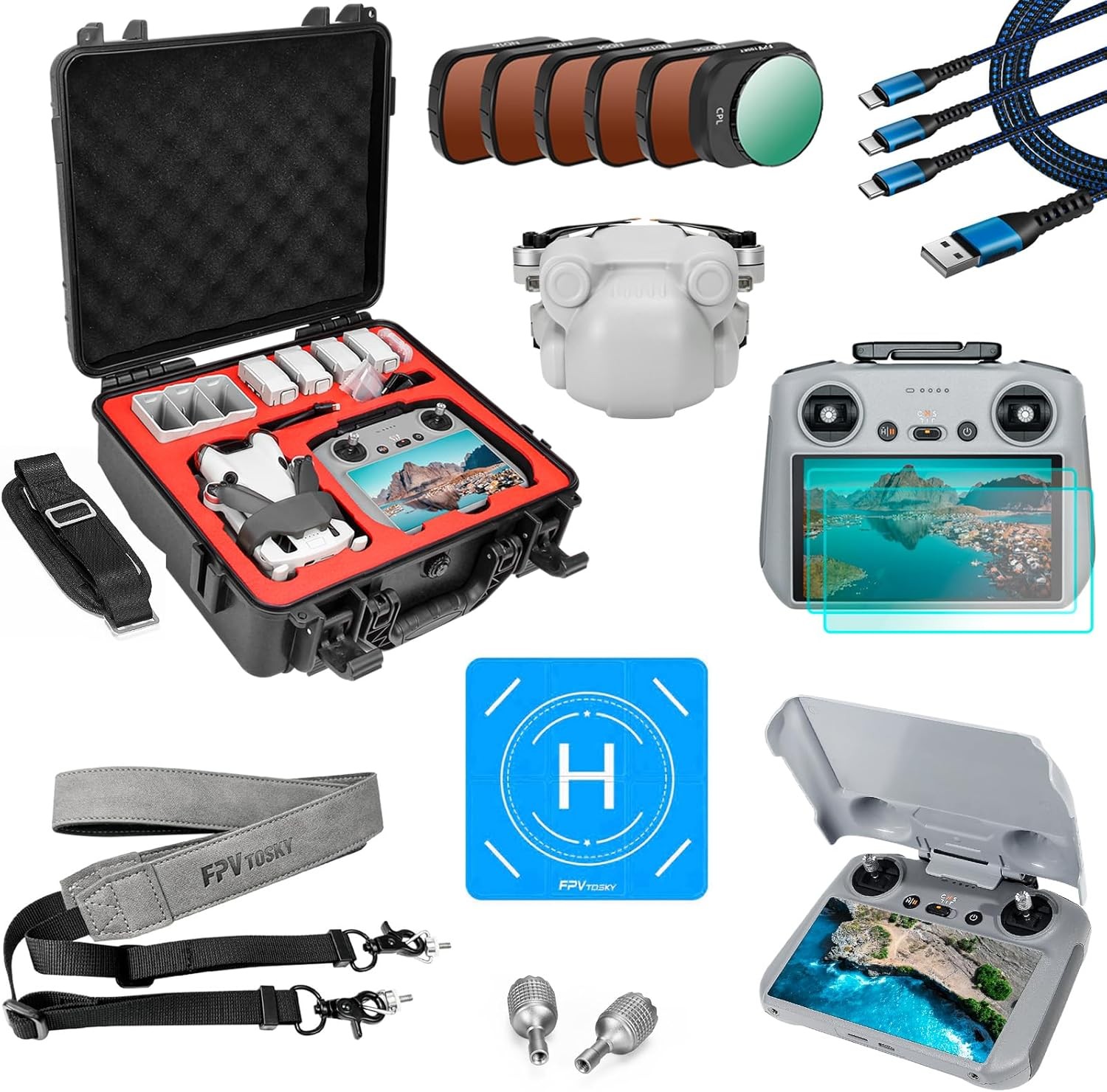 DJI Mini 4 Pro Accessory Kit Hard Case 9in1