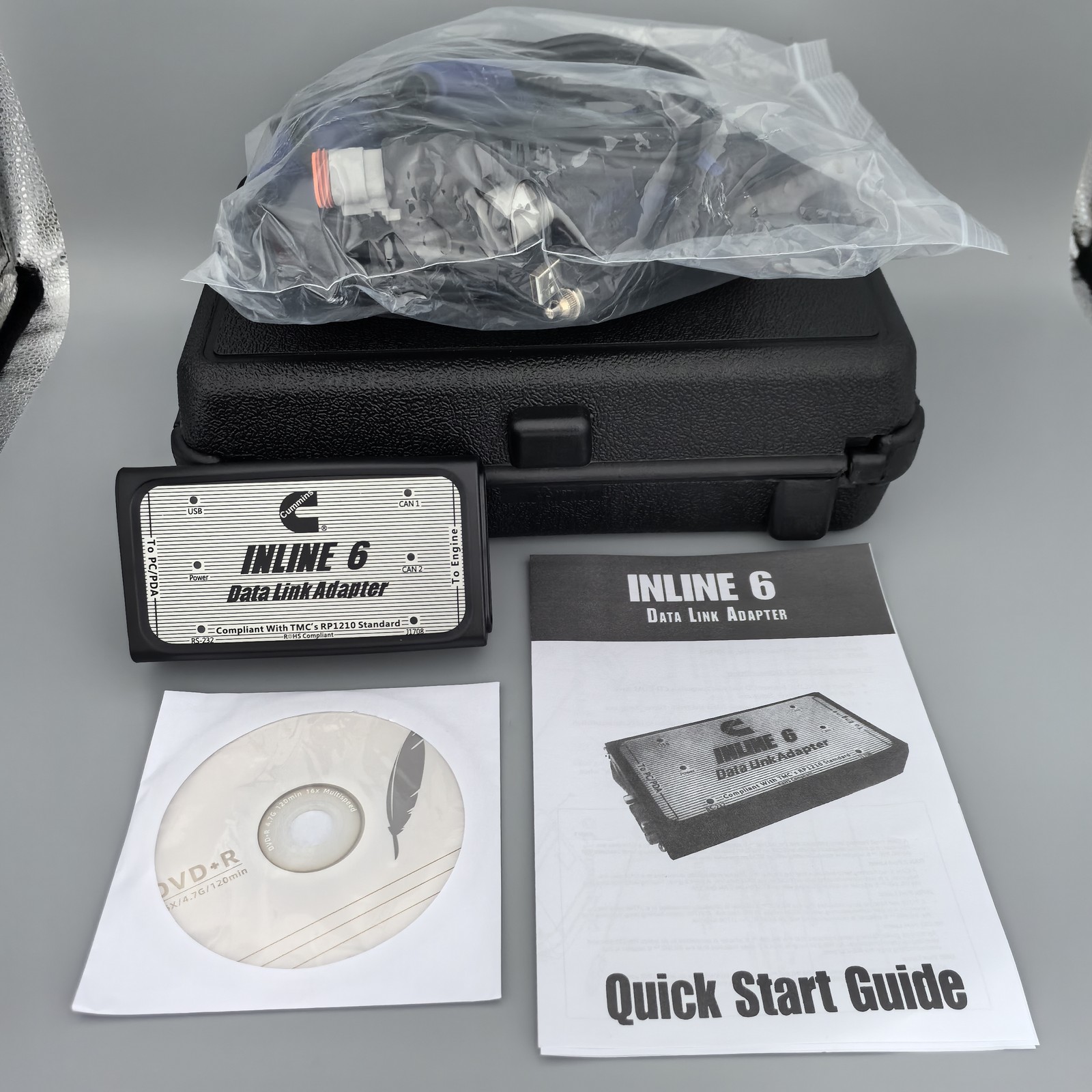 Inline6 Data Link Adapter Heavy Duty Scanner insite v8.7 For Cummins Engine NEW