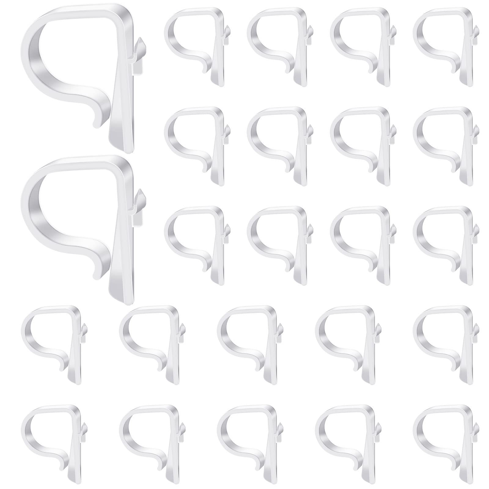 12-Pack Church Pew Clips Heavy-Duty Plastic Hooks for Wedding Aisle Garland