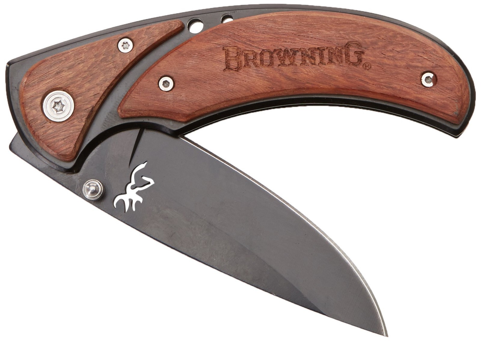 Browning Framelock 4.5" Black Stainless Cocobolo Wood Folding Knife 322068
