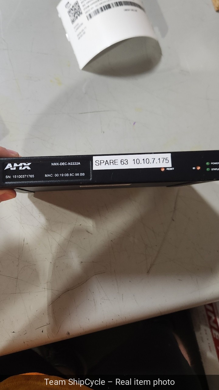 U44972 AMX NMXDECN1222A Video Over IP Decoder G2U