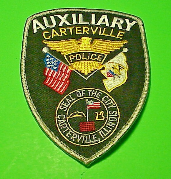 CARTERVILLE  ILLINOIS  IL  ( AUXILIARY )  POLICE PATCH  5 1/4"  FREE SHIPPING!!!
