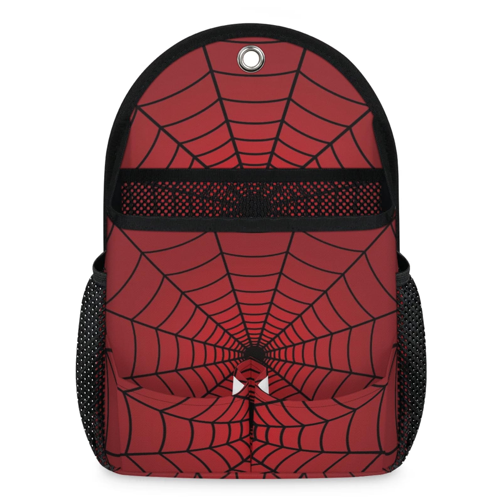 Spiders Web Red Wall Hanging Storage Basket Door Organizer Pockets Halloween