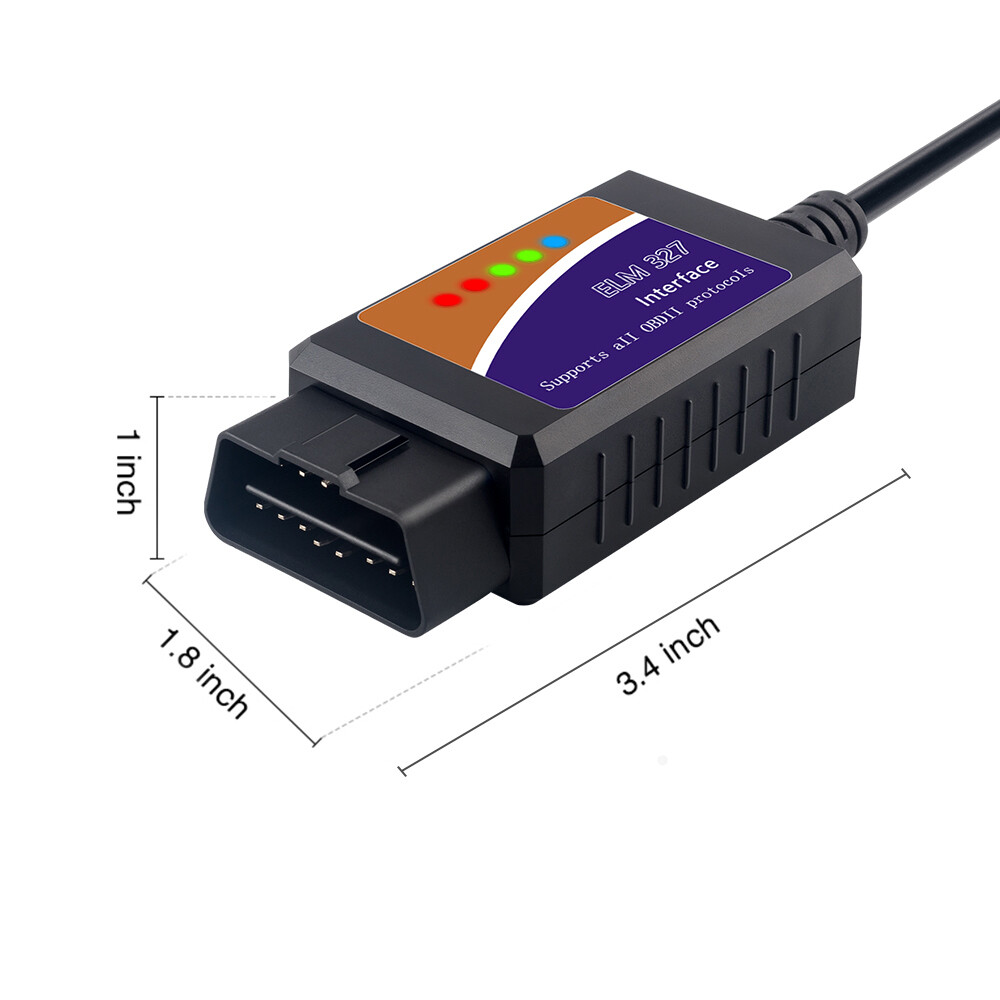 ELM327 V1.5 USB FORScan OBD2 Scanner Adapter for Ford Mazda Car and Light Truck