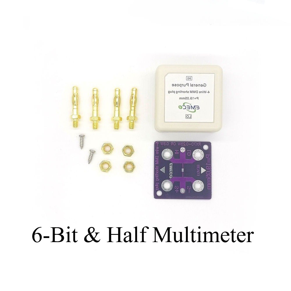 for 6-Bit & Half Multimeter Unassembled General Purpose 4-Wire DMM Shorting Plug
