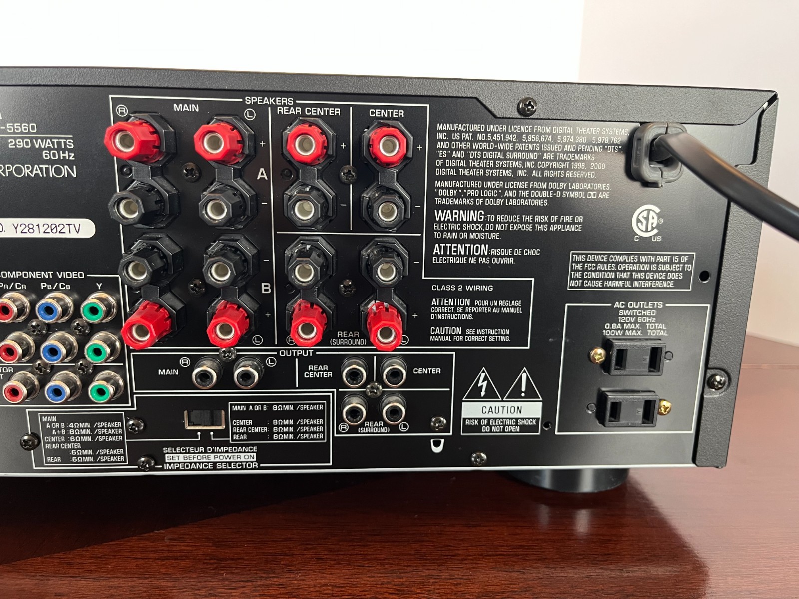 Yamaha HTR-5560 Stereo Receiver Bundle | Tested with remote