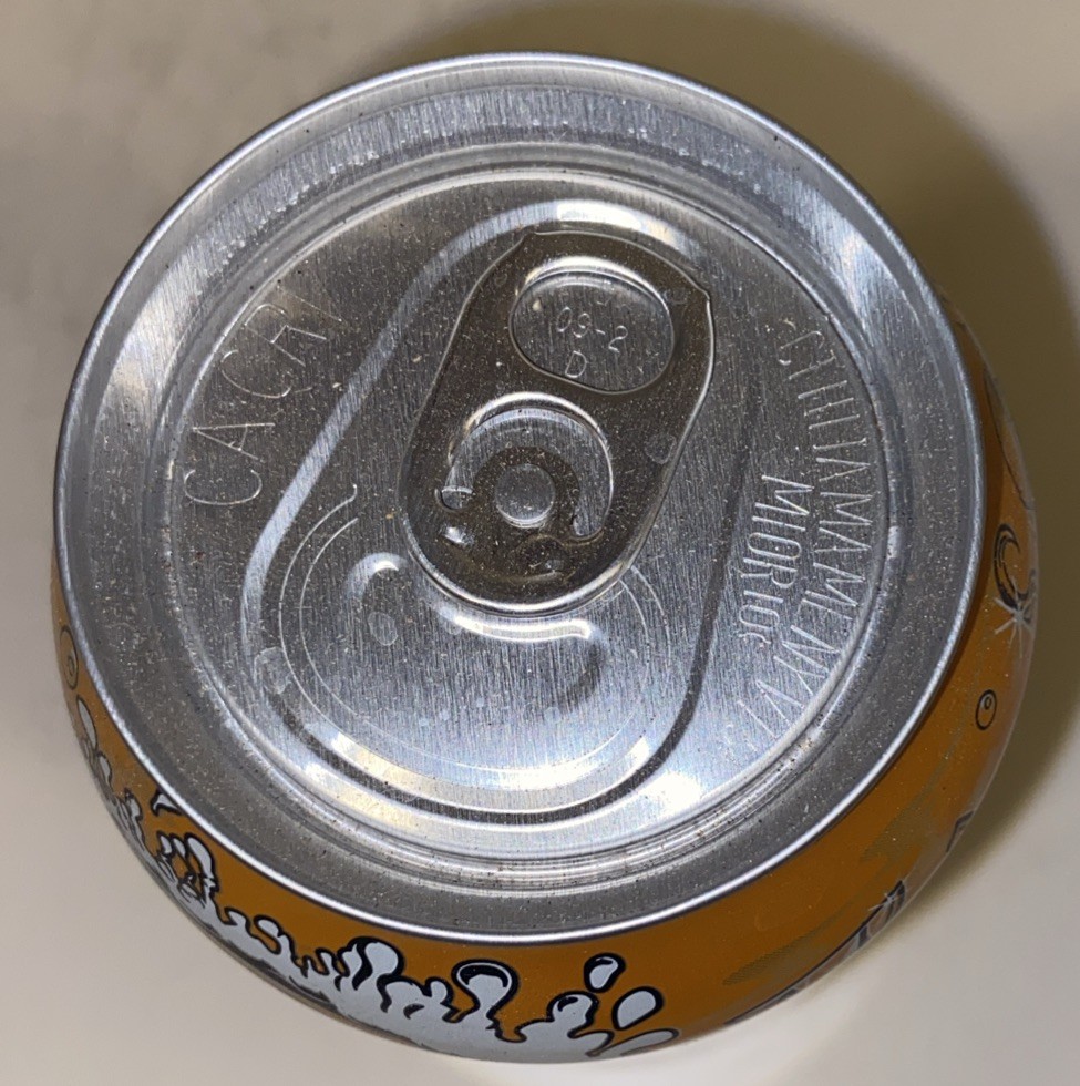 2022 12oz. MTN DEW CAN ( MANGO GEM) EMPTY BOTTOM OPENED