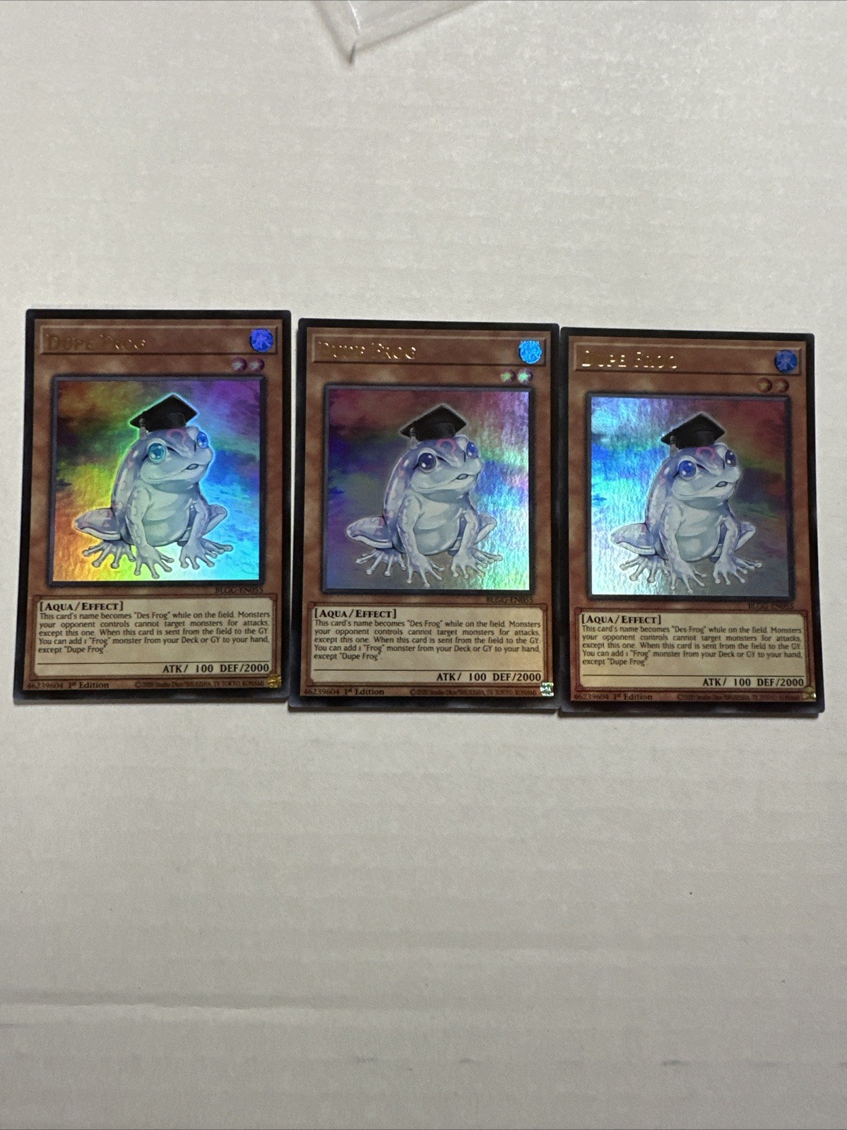3x Dupe Frog Ultra Rare BLGG-EN055