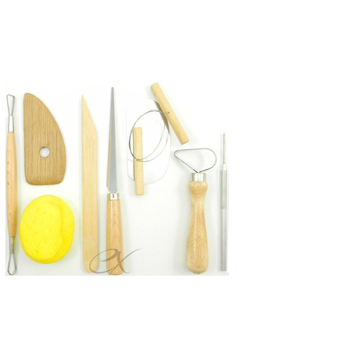 Kemper 9 Pc Pottery Tool Set W/ Fettling Knife For Ceramic, Polymer Clay ATPTK9
