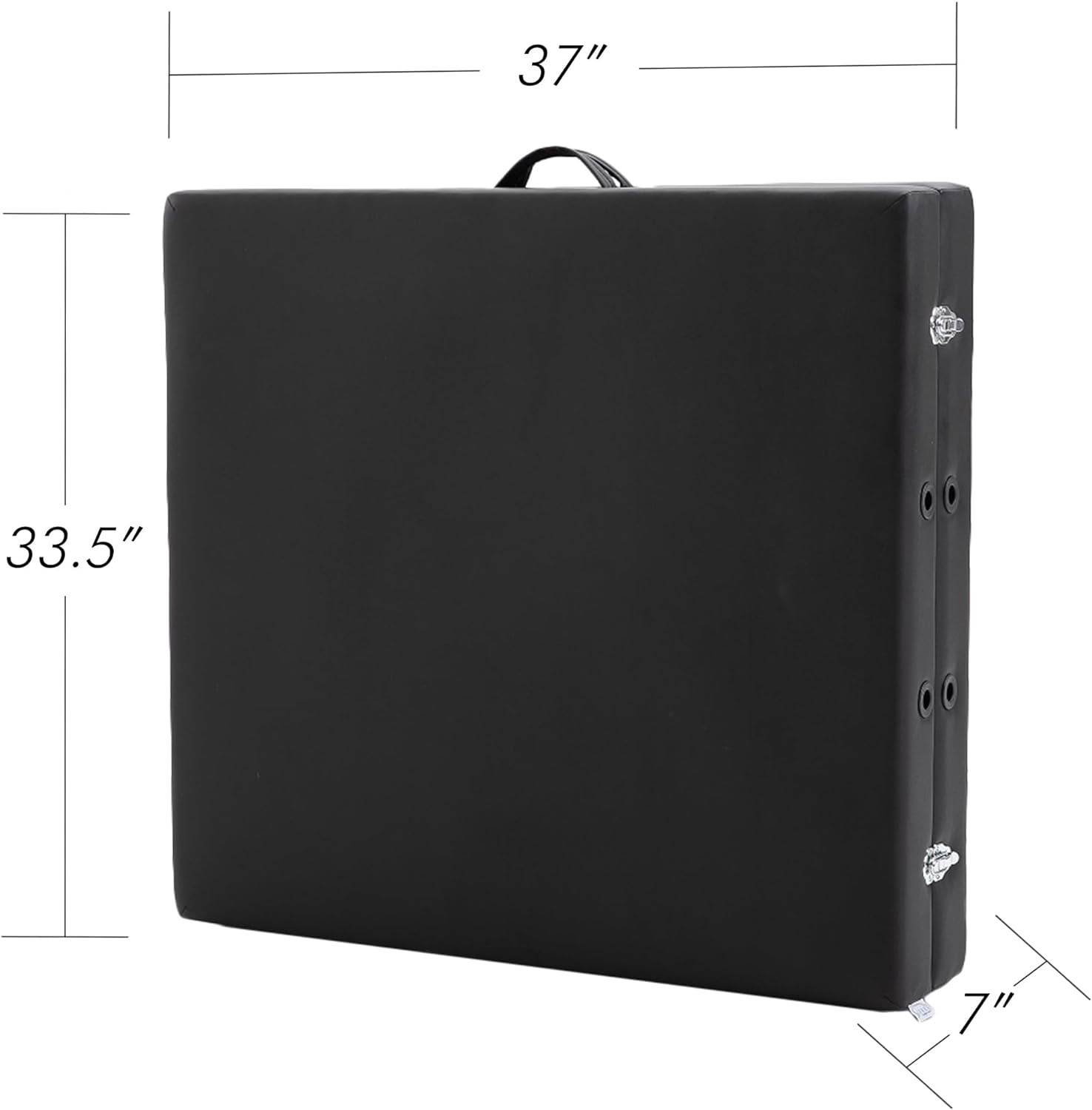 Low-Level Portable Massage Table, SC-1004 (Black)
