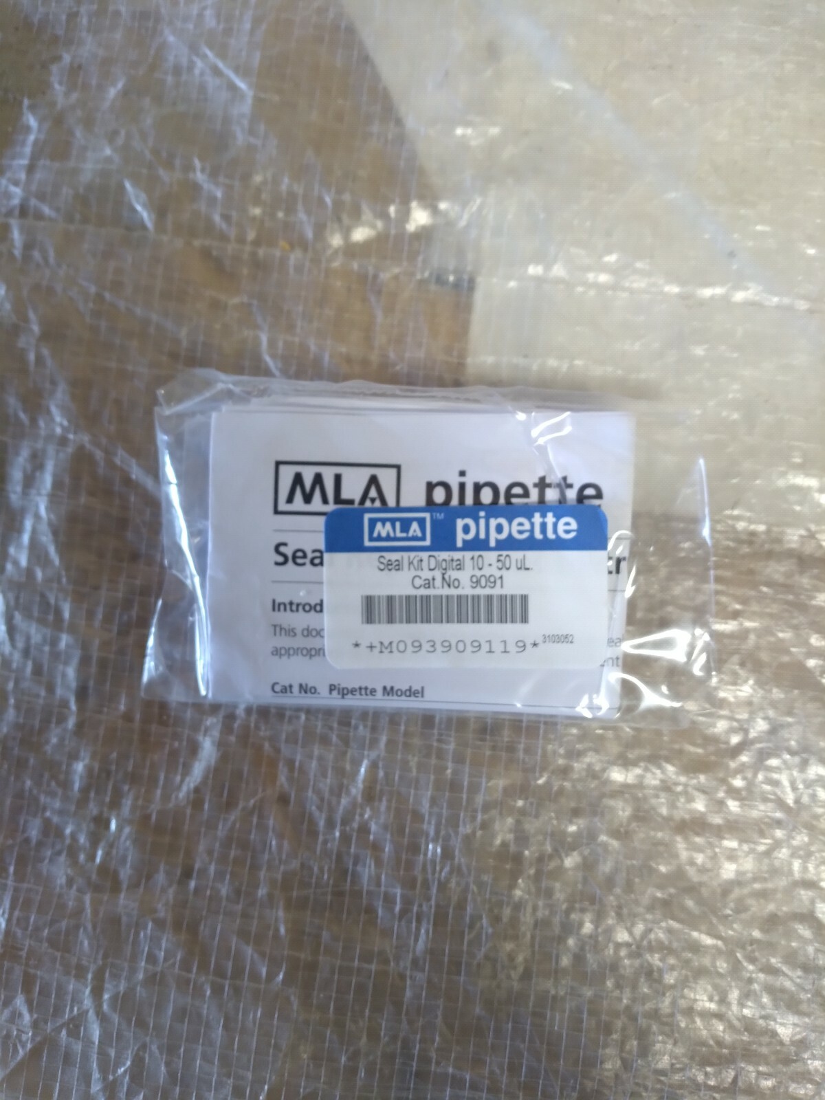MLA 9091 Pipette Seal Kit Digital 10-50 UL Laboratory Medical Equipment Part USA