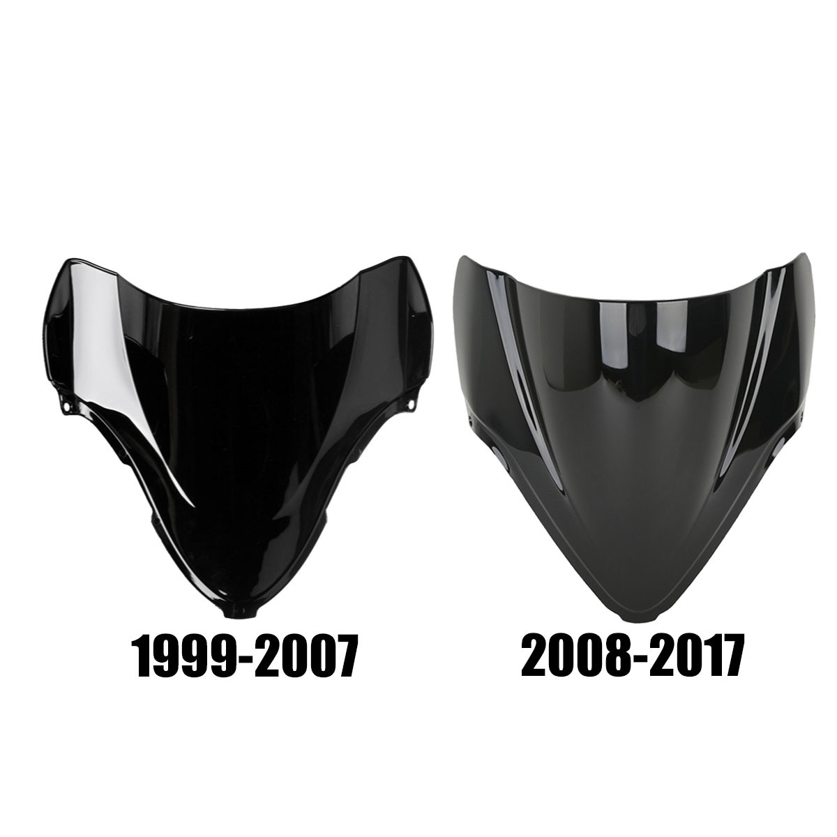 Dual Bubble Windshield Windscreen For Suzuki GSX1300R Hayabusa 1999-2007 08-17
