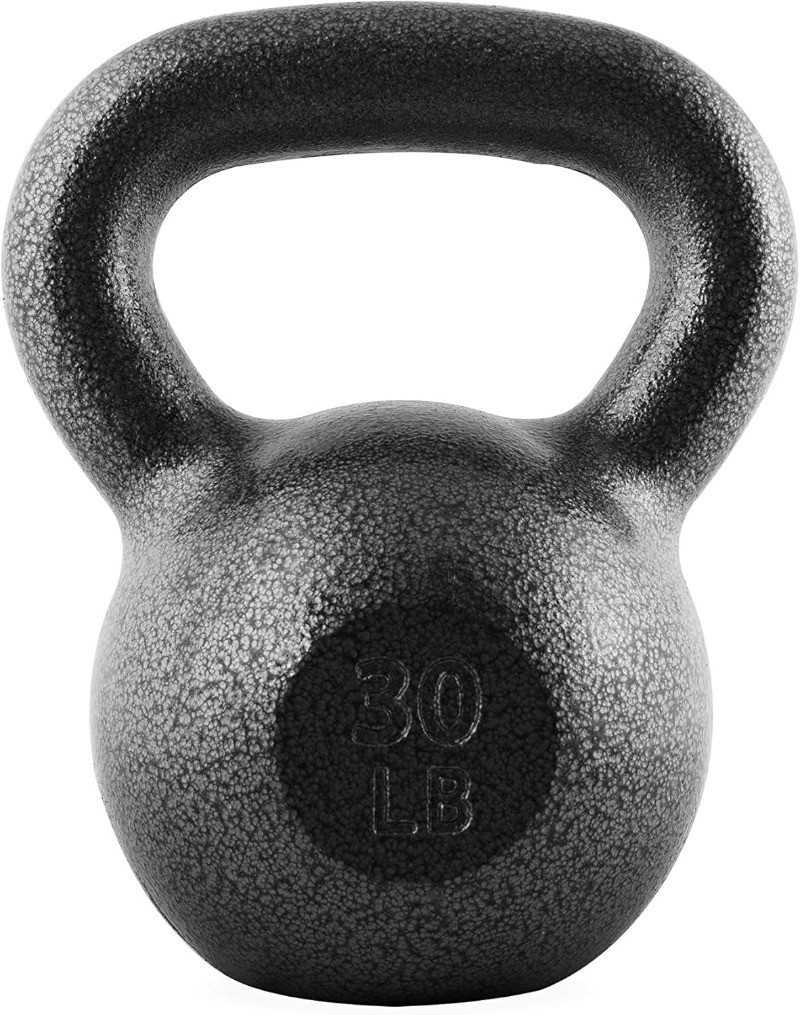WF Athletic Supply Hammerstone Painted Cast Iron Kettlebells,Gym Equipment，30lb