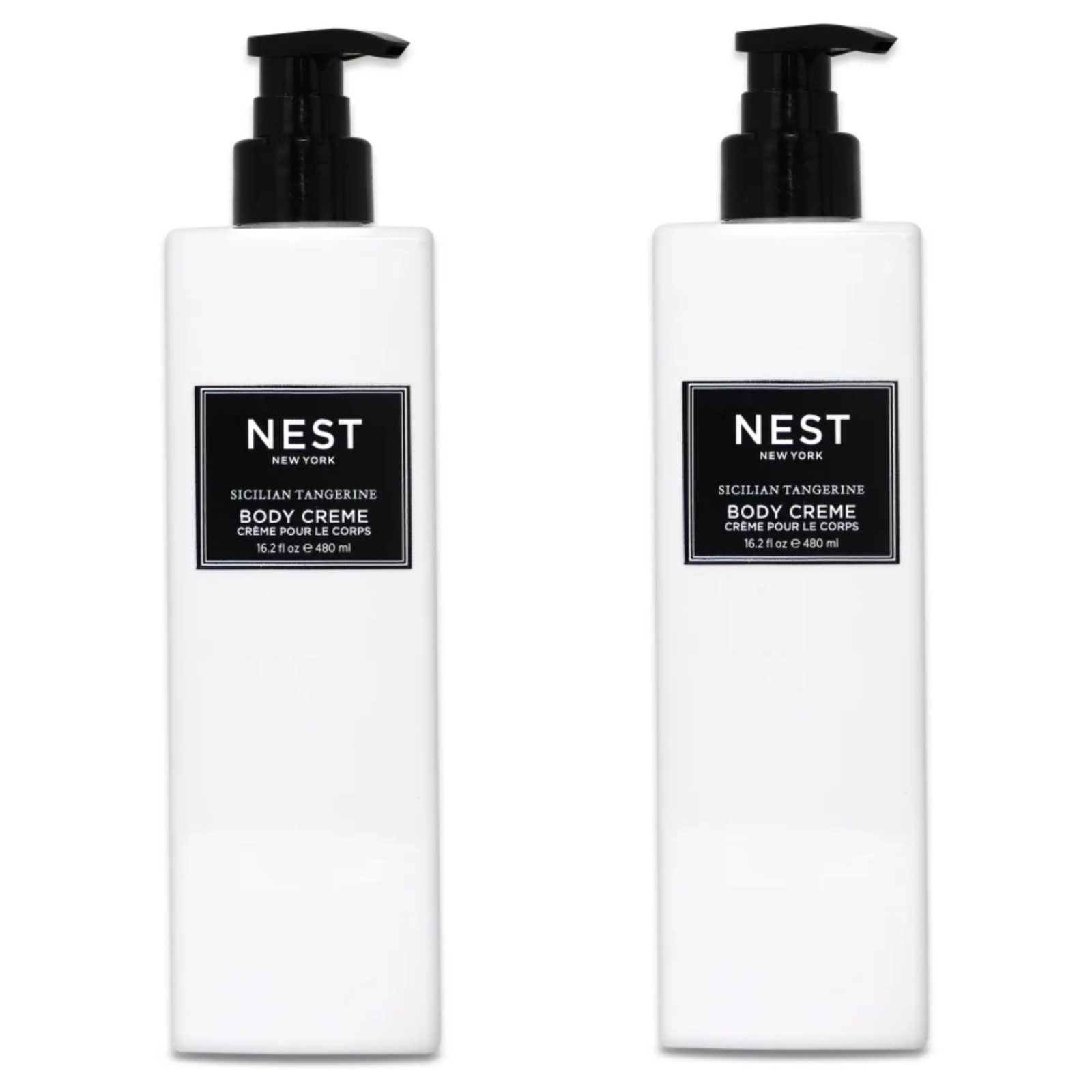 Nest Sicilian Tangerine Body Cream Set of 2 Bundle Jumbo 16oz New