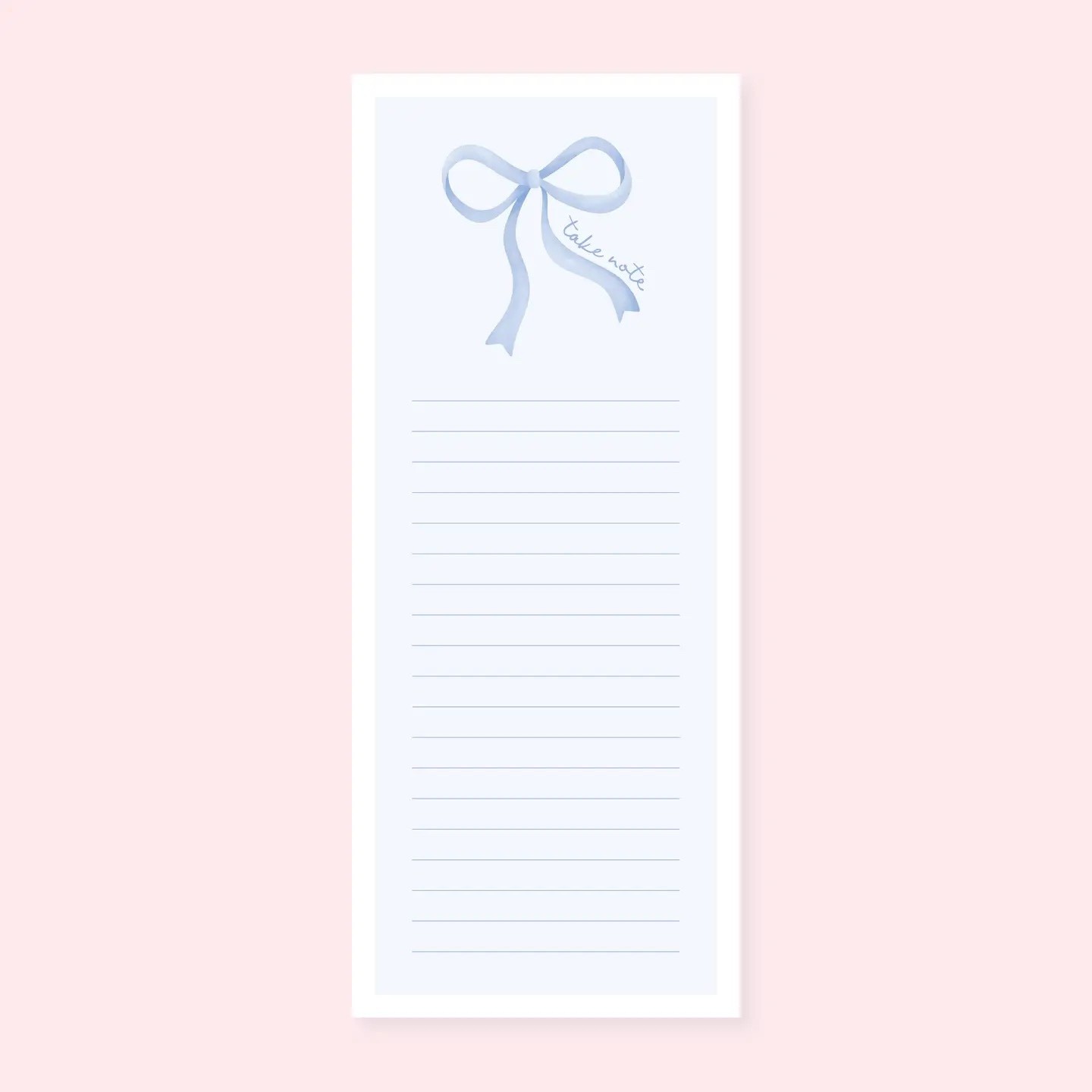 Take Note Blue Bow List Notepad