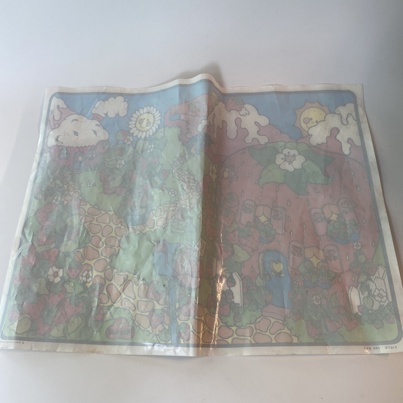 VTG 1980 Strawberry Shortcake Play Doh Set Replacement Lady Bug & Plastic Mat