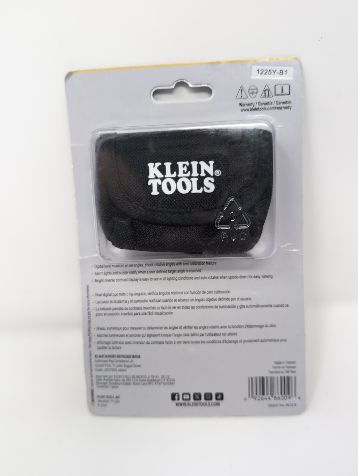 Klein Tools Digital Angle Gauge With Angle Alert 935DAA IP54 Rated New