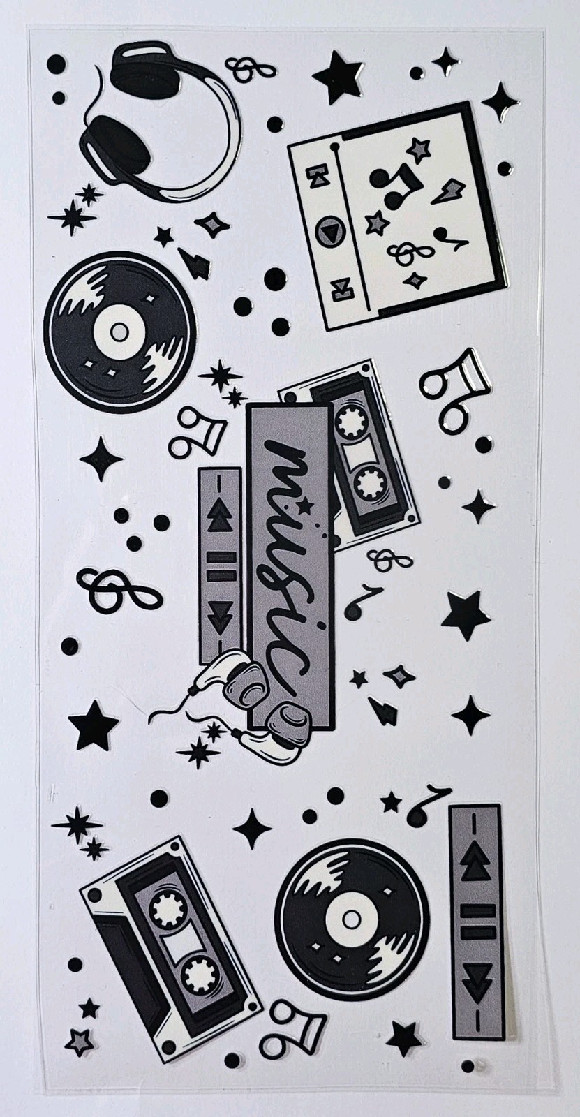 Music UV DTF Transfer Sticker Wrap Tumbler UVDTF BUY 10+ GET COMBINED SHIPPING