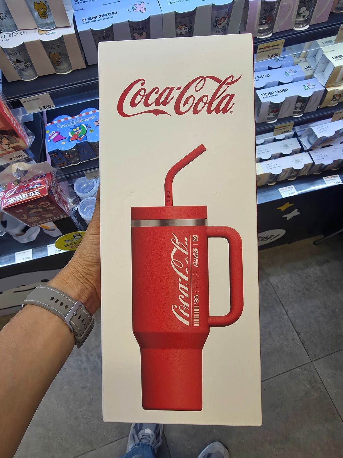 Coca-Cola Collection Stainless Steel Straw Mug by GERM - 1.2L/40oz - New