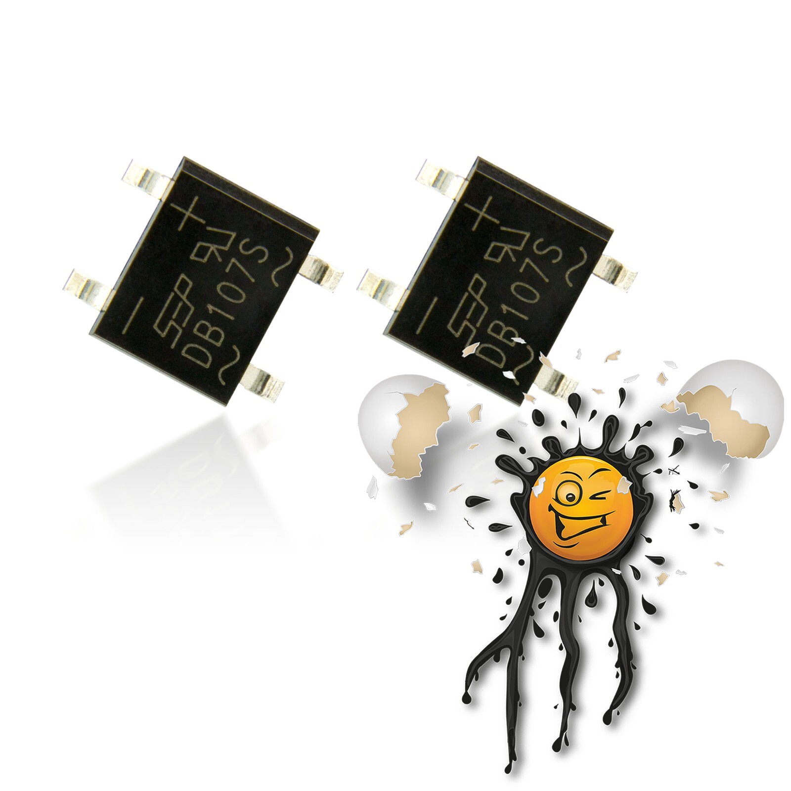 2x DB107S DB107 SEP DBS Bridge Rectifier Rectifier 1000V 1A Rectifier
