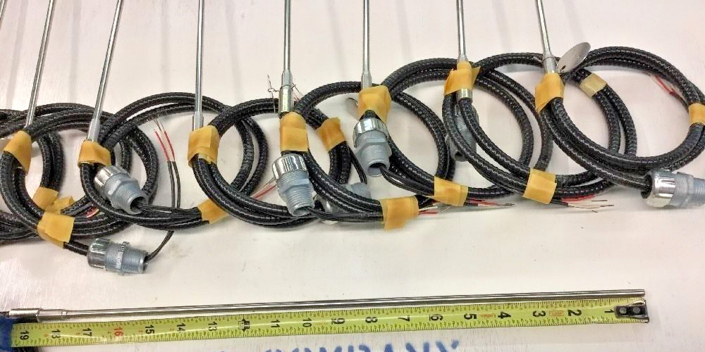 Temperature Sensor Probes 18" Long with Wiring & Connectors