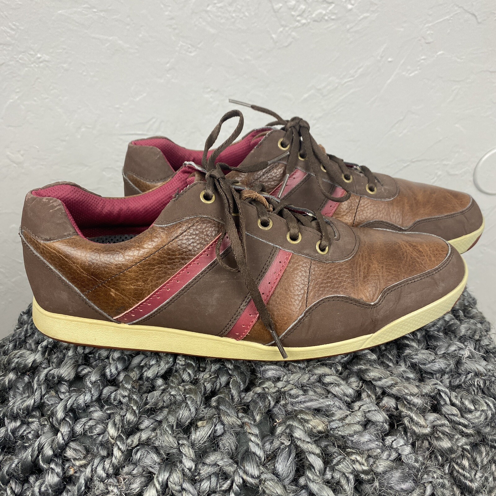FootJoy Men's FJ Contour Casual Brown Leather Spikeless Golf Shoe Sz 11.5