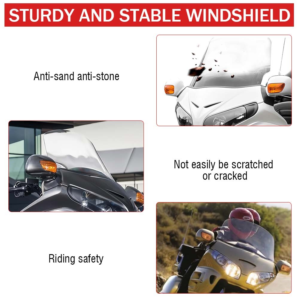 Clear Windscreen Windshield Protector Fits for Honda Gold Wing GL1800 2001-2005