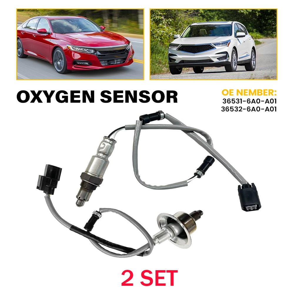 4X Oxygen O2 Sensors Up+Downstream For Honda 2018-20 2021 Accord 1.5L 2.0L Turbo