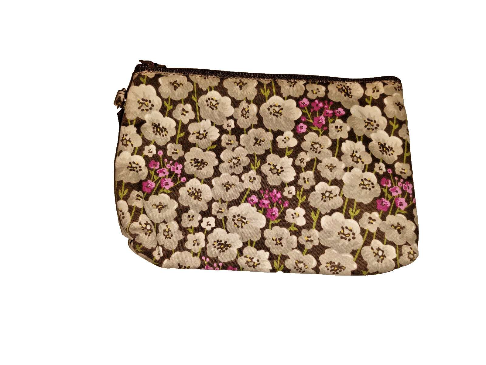 Thirty one Mini Zipper Pouch in Painted Floral *EUC