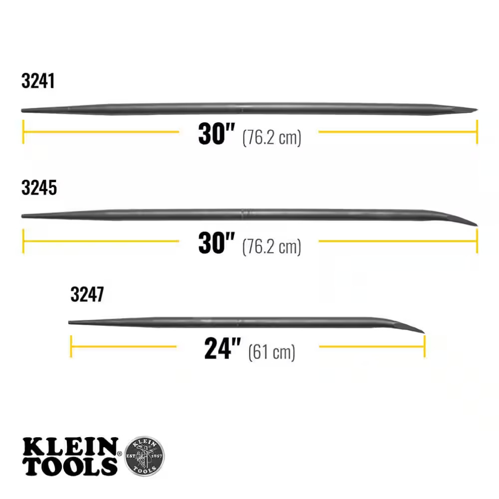 Connecting Bar, 30-Inch Round, Straight Chisel-End