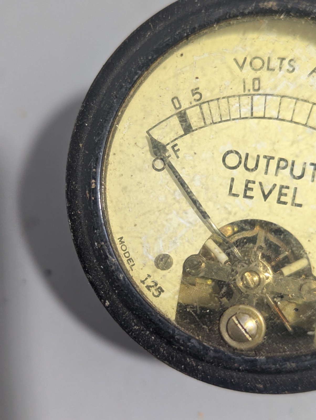 Weston Panel Meter Model 125 Output Level, Volts