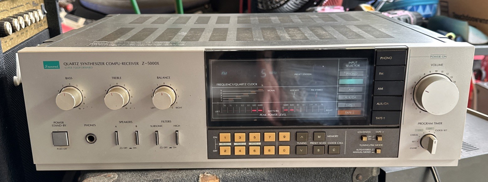 VTG Sansui Synthesizer Receiver Z-5000X Tested Working
