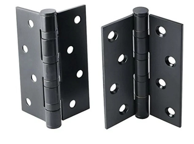 Alise 2-Pack, HY4X4X3B-2P, Thick Bearing Hinge Square Stainless Matt Black