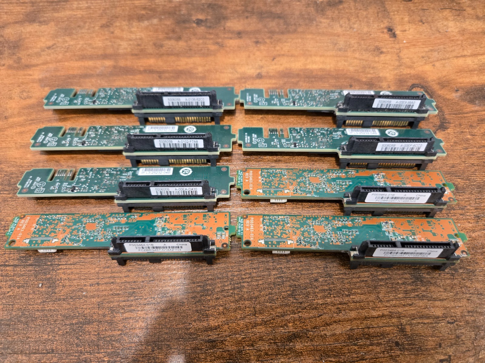 Lot of 8x Emulex P003464 SATA to SAS Interposer Board 3.5" DS4243 DS4246