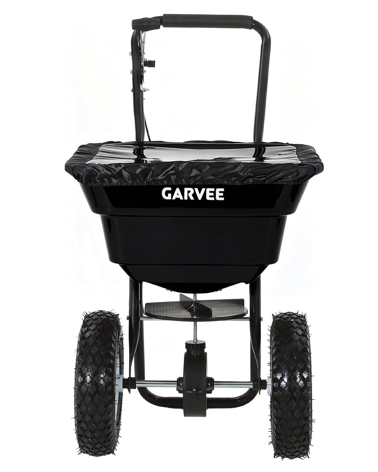 Push Broadcast Spreader 80/100/125 LBS Walk Behind Lawn Spreader Adjustable Flow